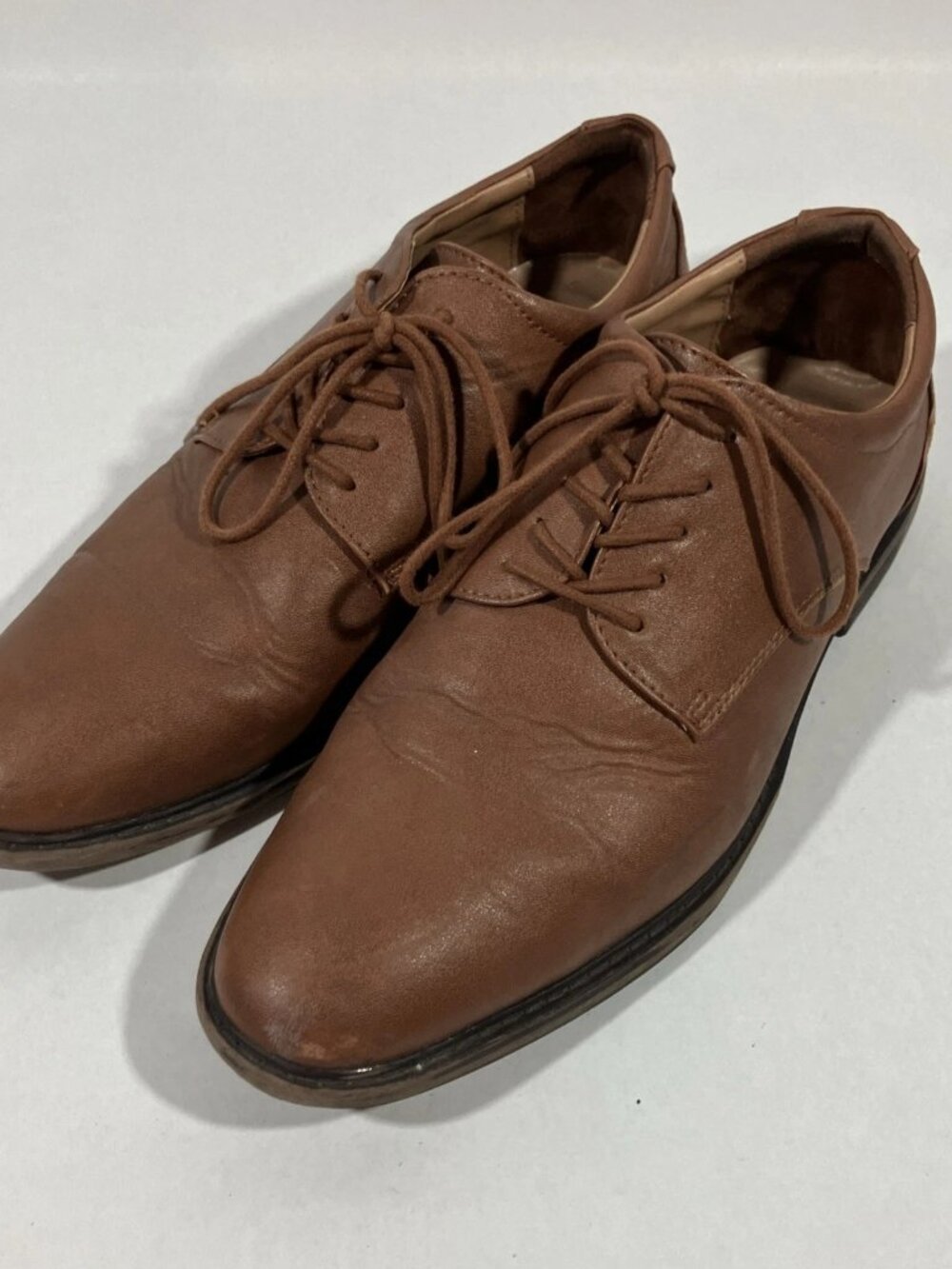 Goodfellow Men's Shoes 9M Oxford Lace-Up Dress Light Brown